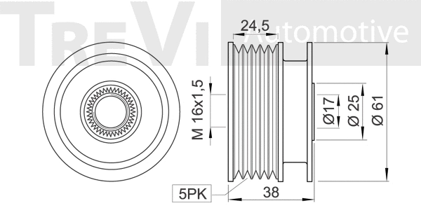 Alternator Freewheel Clutch
