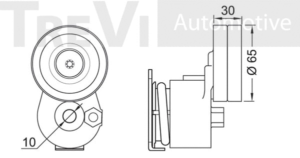 Tensioner Lever, V-ribbed belt