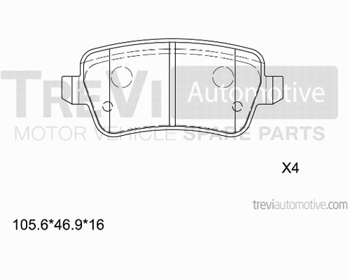 Brake Pad Set, disc brake (PF1264)