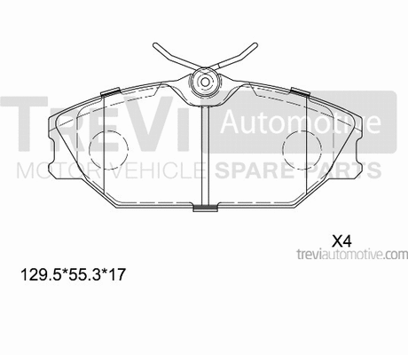 Brake Pad Set, disc brake (PF1096)