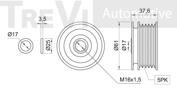 Alternator Freewheel Clutch