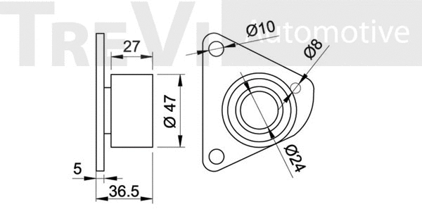 Deflection/Guide Pulley, timing belt