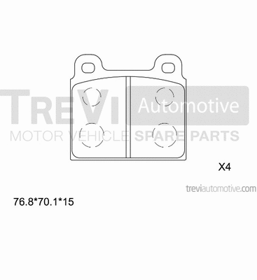 Brake Pad Set, disc brake (PF1031)