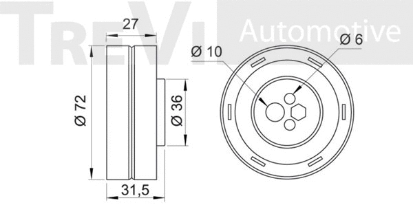Tensioner Pulley, timing belt