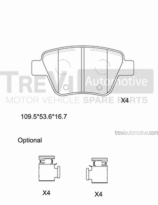 Brake Pad Set, disc brake (PF1451)