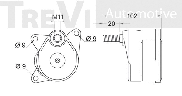 Tensioner Lever, V-ribbed belt