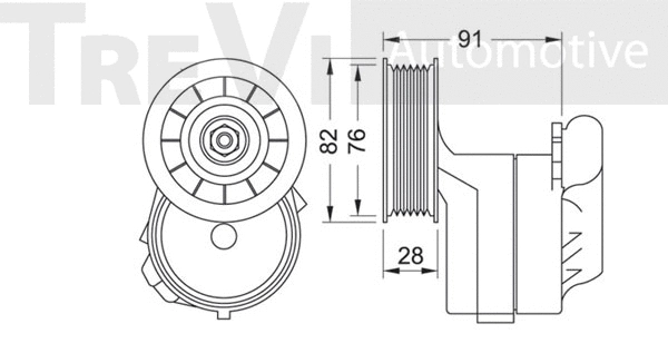 Tensioner Lever, V-ribbed belt