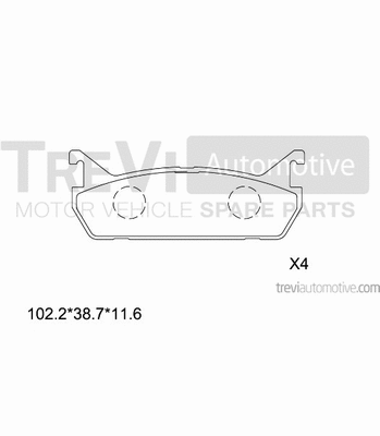 Brake Pad Set, disc brake (PF1562)