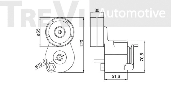 Tensioner Lever, V-ribbed belt