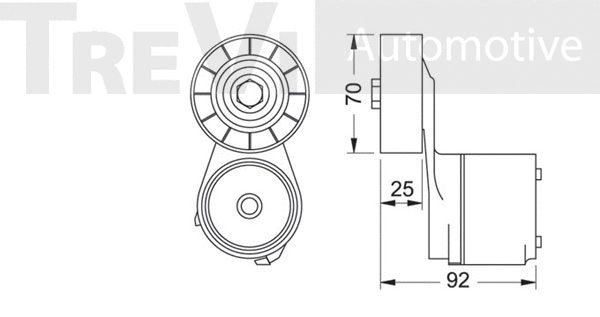 Tensioner Lever, V-ribbed belt