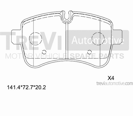 Brake Pad Set, disc brake (PF1657)
