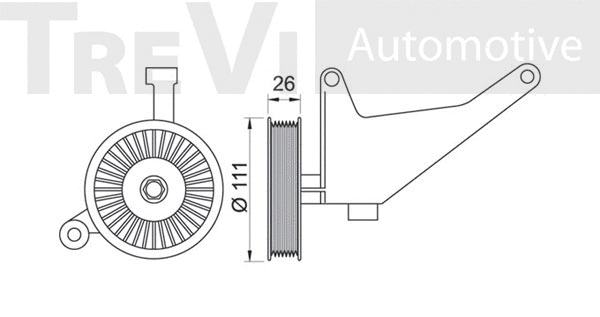 Tensioner Pulley, V-ribbed belt