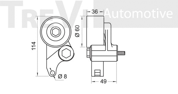 Tensioner Pulley, timing belt