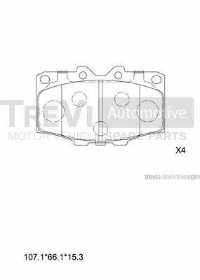 Brake Pad Set, disc brake (PF1348)