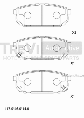 Brake Pad Set, disc brake (PF1246)
