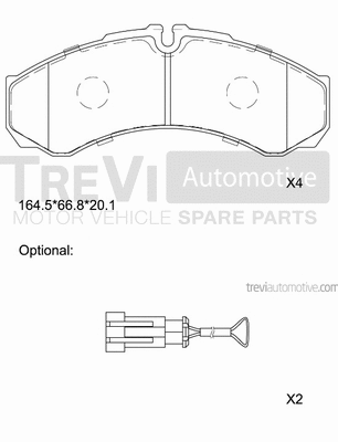 Brake Pad Set, disc brake (PF1621)