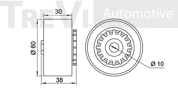 Tensioner Pulley, V-ribbed belt
