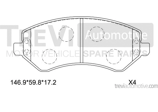 Brake Pad Set, disc brake (PF1174)