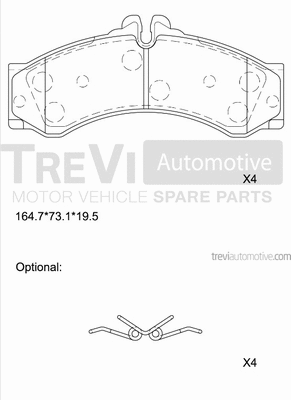 Brake Pad Set, disc brake (PF1647)