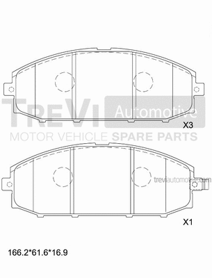 Brake Pad Set, disc brake (PF1175)