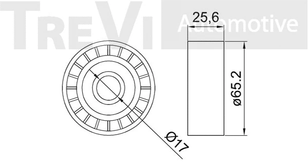 Deflection/Guide Pulley, V-ribbed belt