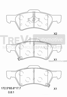 Brake Pad Set, disc brake (PF1141)