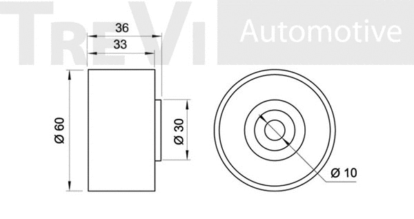 Deflection/Guide Pulley, timing belt