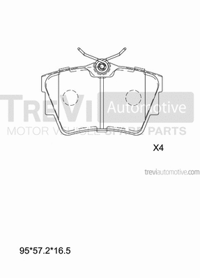 Brake Pad Set, disc brake (PF1634)