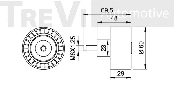 Deflection/Guide Pulley, timing belt