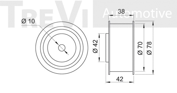 Deflection/Guide Pulley, timing belt