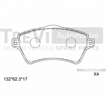Brake Pad Set, disc brake (PF1122)