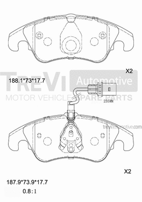Brake Pad Set, disc brake (PF1366)