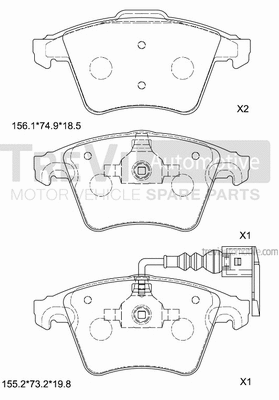 Brake Pad Set, disc brake