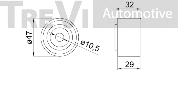 Deflection/Guide Pulley, timing belt