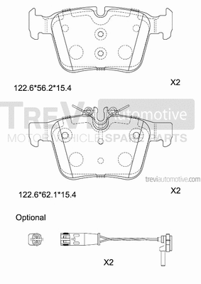 Brake Pad Set, disc brake (PF1497)