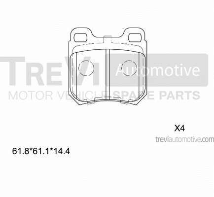 Brake Pad Set, disc brake (PF1036)