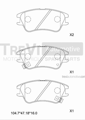 Brake Pad Set, disc brake (PF1325)