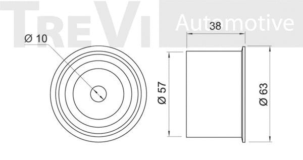 Deflection/Guide Pulley, timing belt