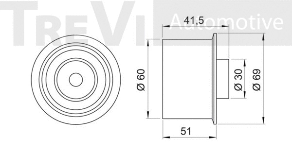 Deflection/Guide Pulley, timing belt