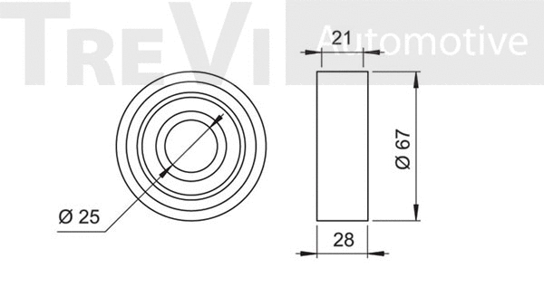 Deflection/Guide Pulley, timing belt