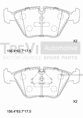 Brake Pad Set, disc brake (PF1580)