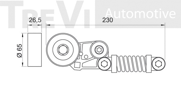 Belt Tensioner, V-ribbed belt
