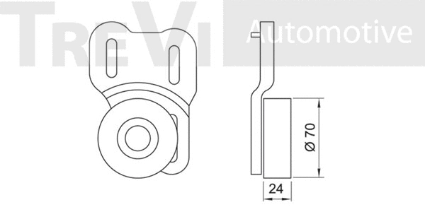Tensioner Pulley, V-ribbed belt