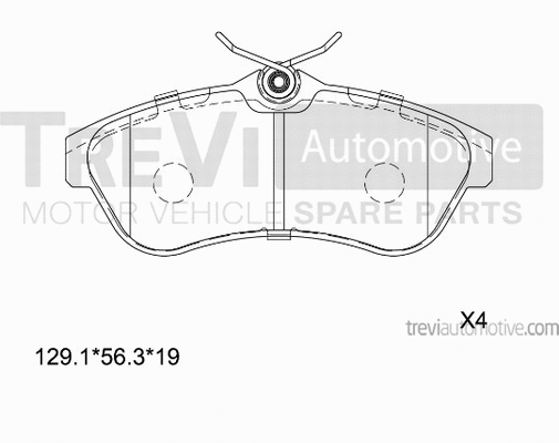 Brake Pad Set, disc brake (PF1160)