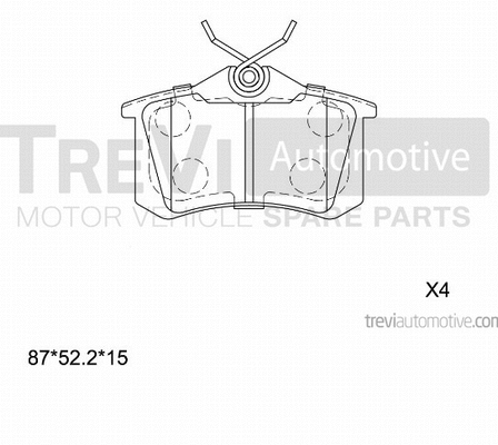 Brake Pad Set, disc brake (PF1544)