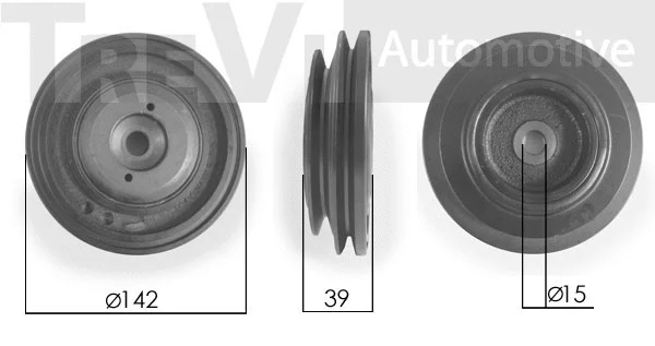 Belt Pulley, crankshaft (PC1083)