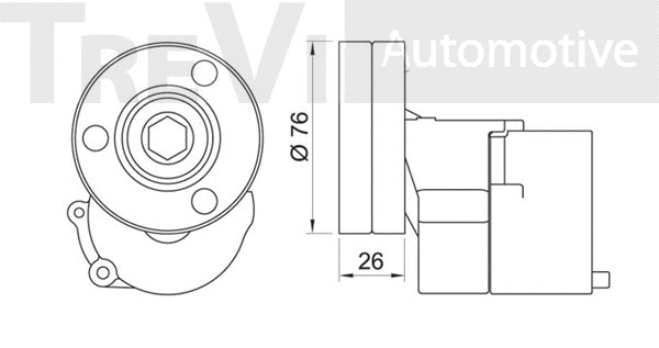Tensioner Lever, V-ribbed belt