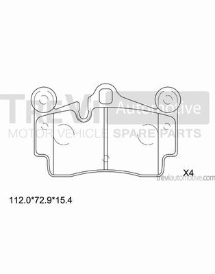 Brake Pad Set, disc brake (PF1197)