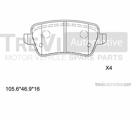 Brake Pad Set, disc brake (PF1265)
