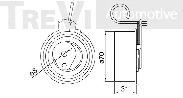 Tensioner Pulley, timing belt
